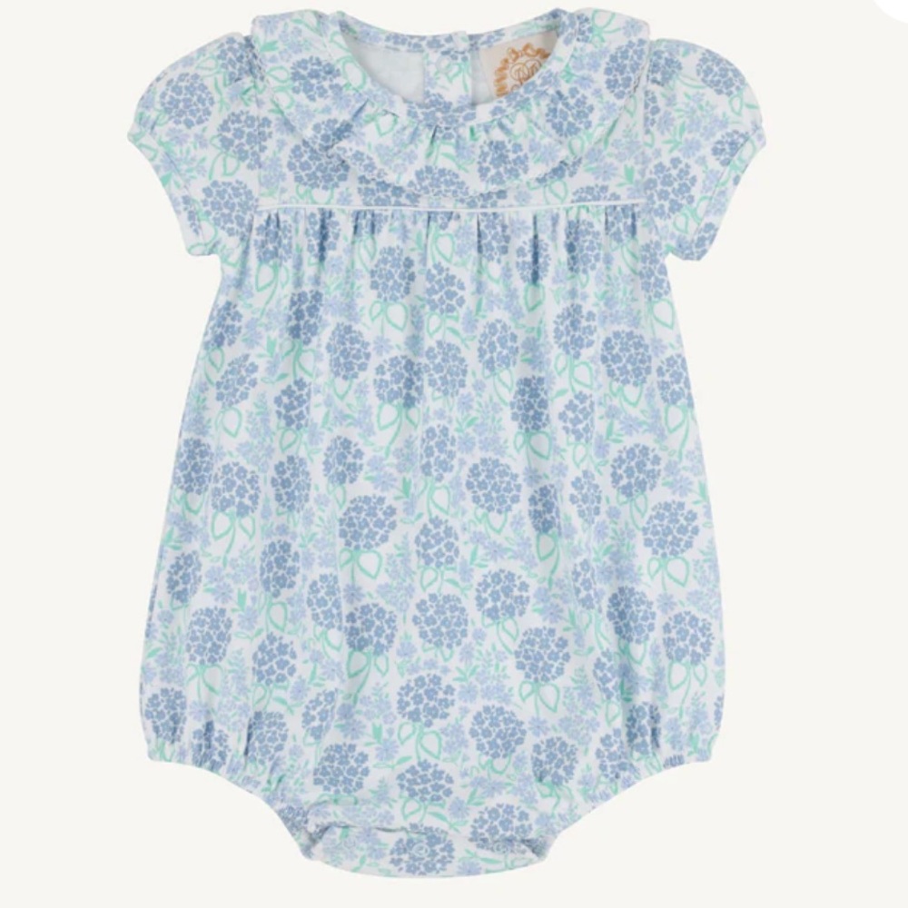 Beaufort Bonnet Company Ramona Ruffle Bubble Handful of Hydrangeas 3T